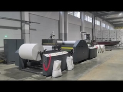 FM-L1200 hamburger paper  wax  coating machine in customer factory 